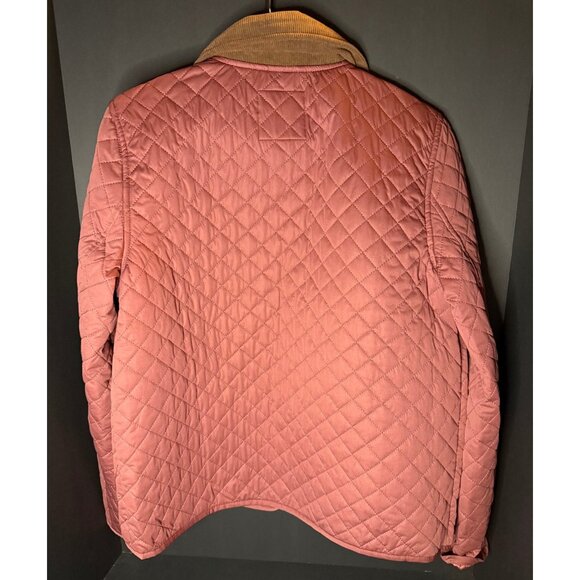 Bagatelle Collection French Terry Womens M Quilted Snap Jacket Burgundy NWT - Picture 2 of 5